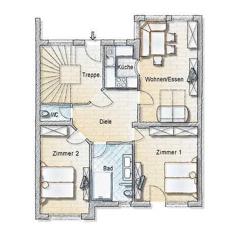 Daire Appartmenthaus Dekupi's